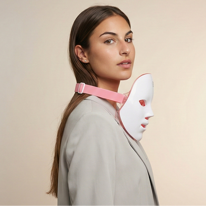 Lumina-K Pro | Máscara de Fototerapia LED 7-en-1 (Efecto Piel de Porcelana)